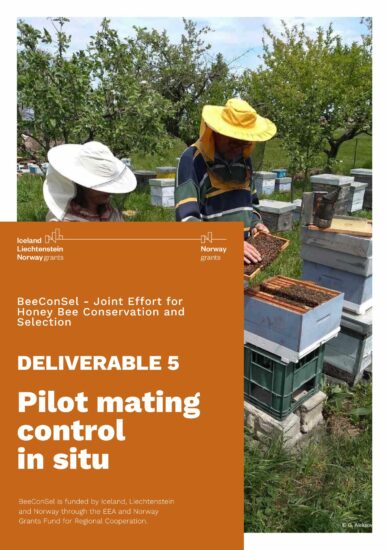 Deliverable 5: Pilot mating control in situ